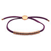 Suede with Rose Gold Rings Bracelet