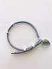 Grey Cord Bracelet with Dangled  Heart