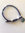 Dark Grey Cord Bracelet with Dangled Circle