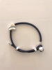 Grey Cord Bracelet with Heart Charm
