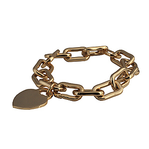 Gold Plated Square Chain Bracelet