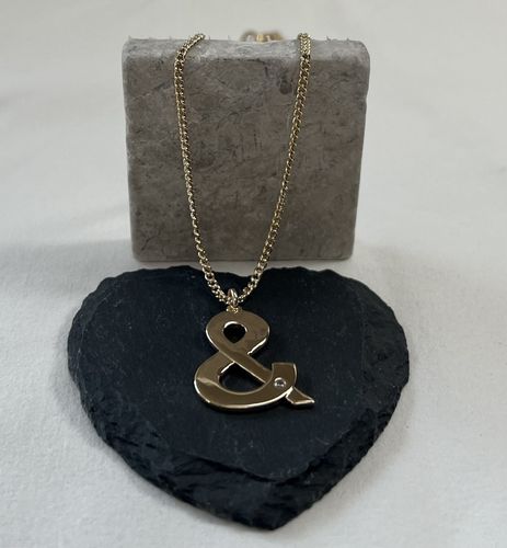 Gold Plated Ampersand Charm
